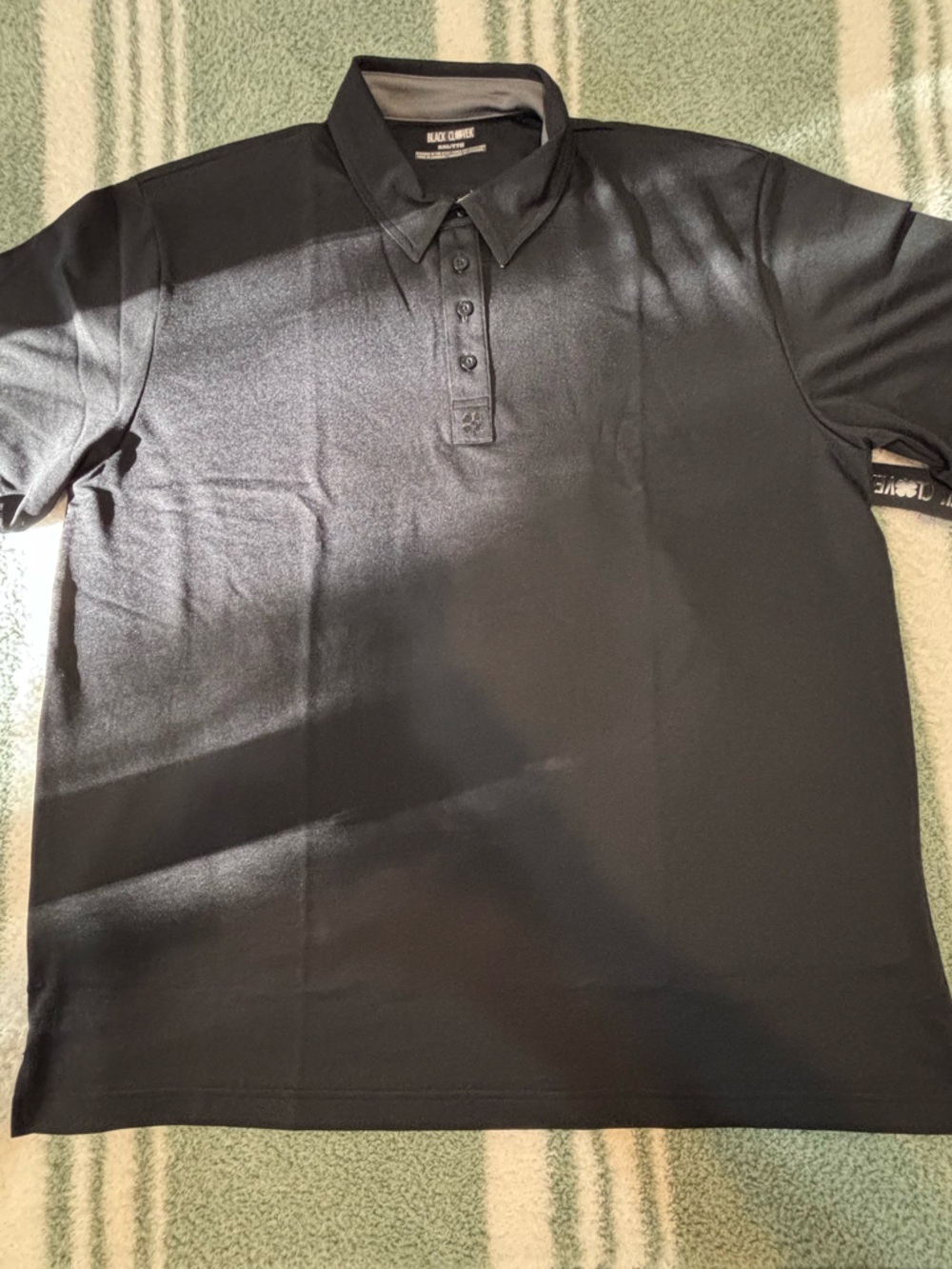 Black Label Club Classic Men's Black Polo